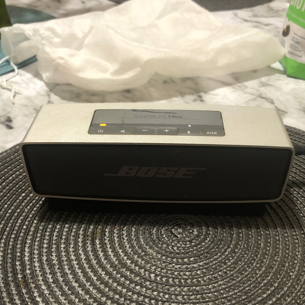 Bose SoundLink Mini Portable Speaker - Silver and Black